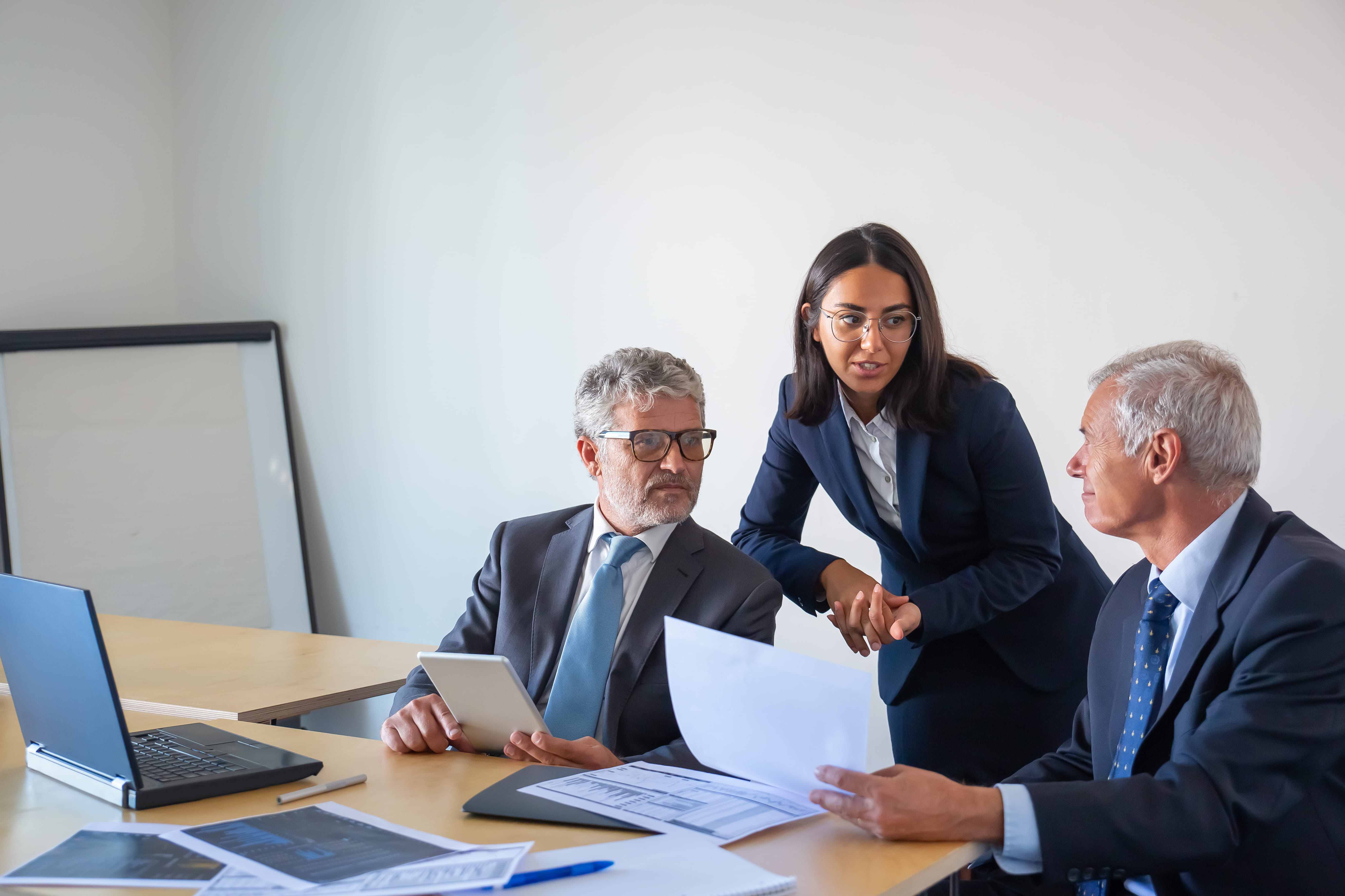 Professional human resource team in modern office